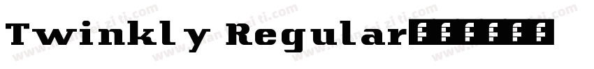 Twinkly Regular字体转换